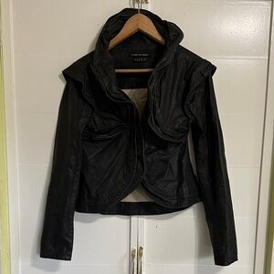 Isabel de Pedro Black Faux Leather Jacket